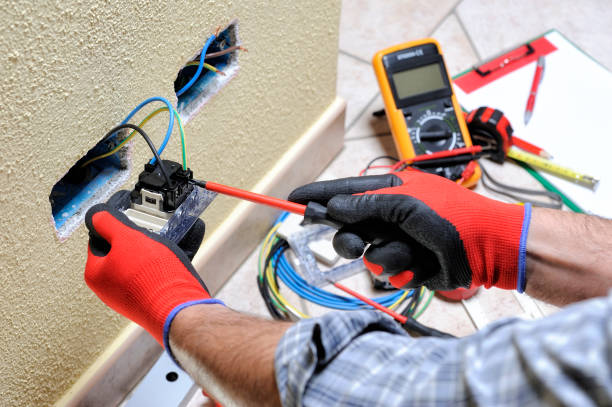 Electrical installation stock image
